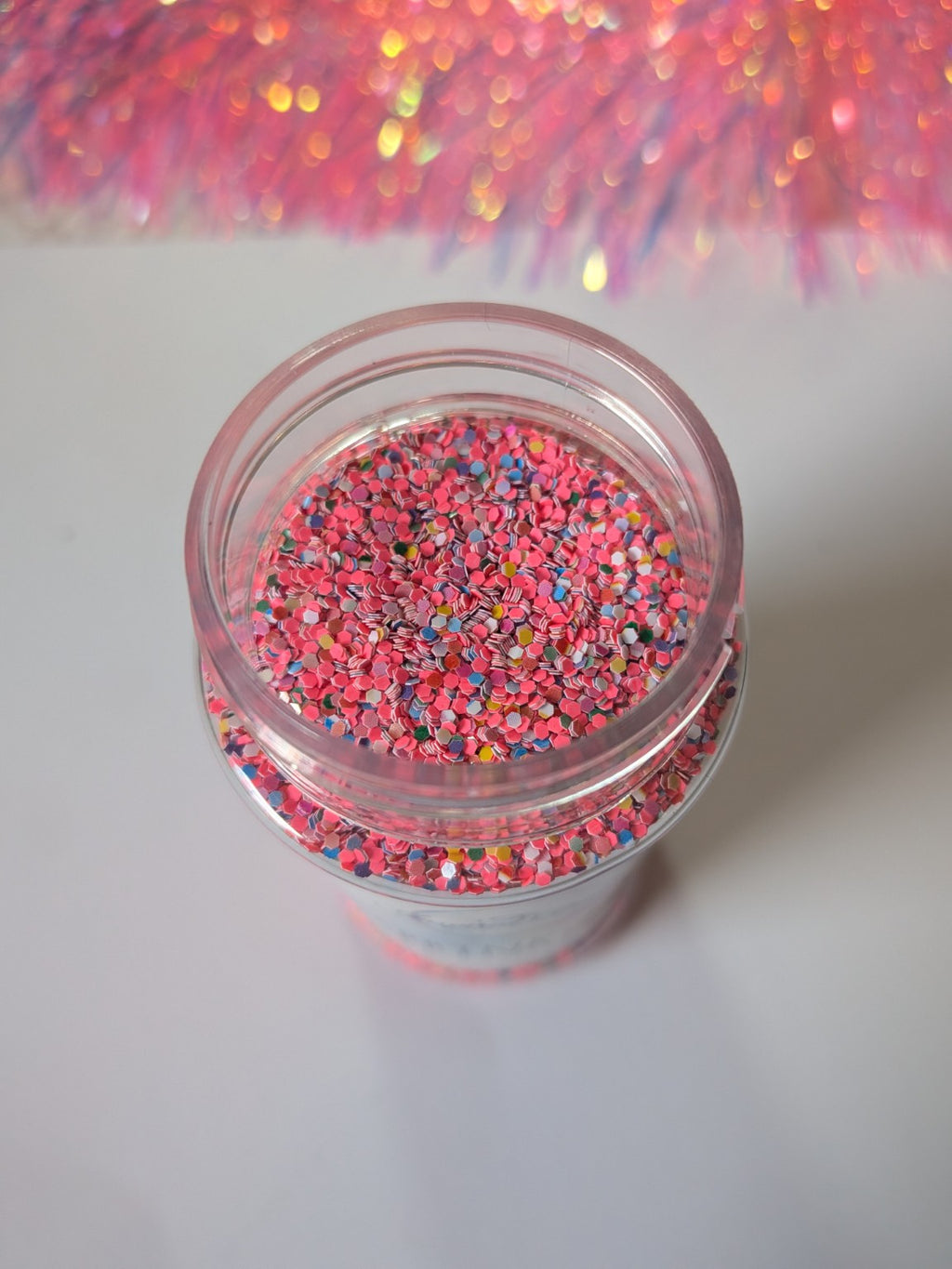 Sprinkles Chunky Glitter Mix – Neon Pink Multicolor Hex Glitter | 2 oz Craft Glitter for Tumblers, Resin, Nails & DIY