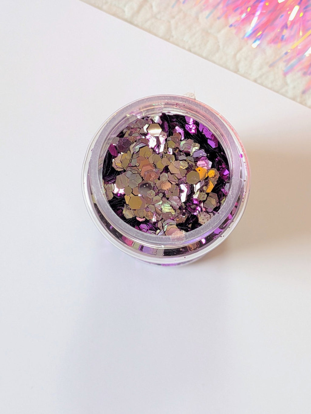 PA-LEASE XL Color Shift Chunky Glitter Mix – Pink & Gold Metallic Glitter | 2 oz Craft Glitter for Tumblers, Resin & DIY