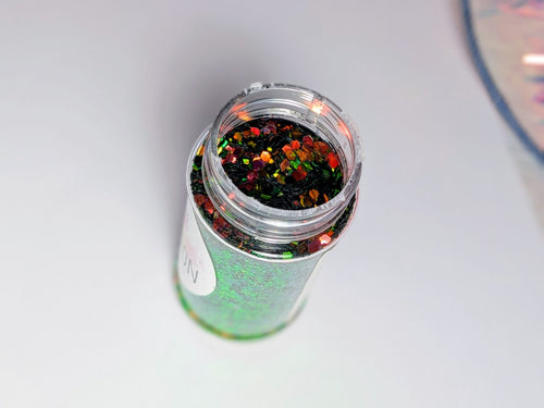 Chameleon Color Shift Chunky Glitter Mix – Green, Gold & Copper Glitter | 2 oz Craft Glitter for Tumblers, Resin & DIY