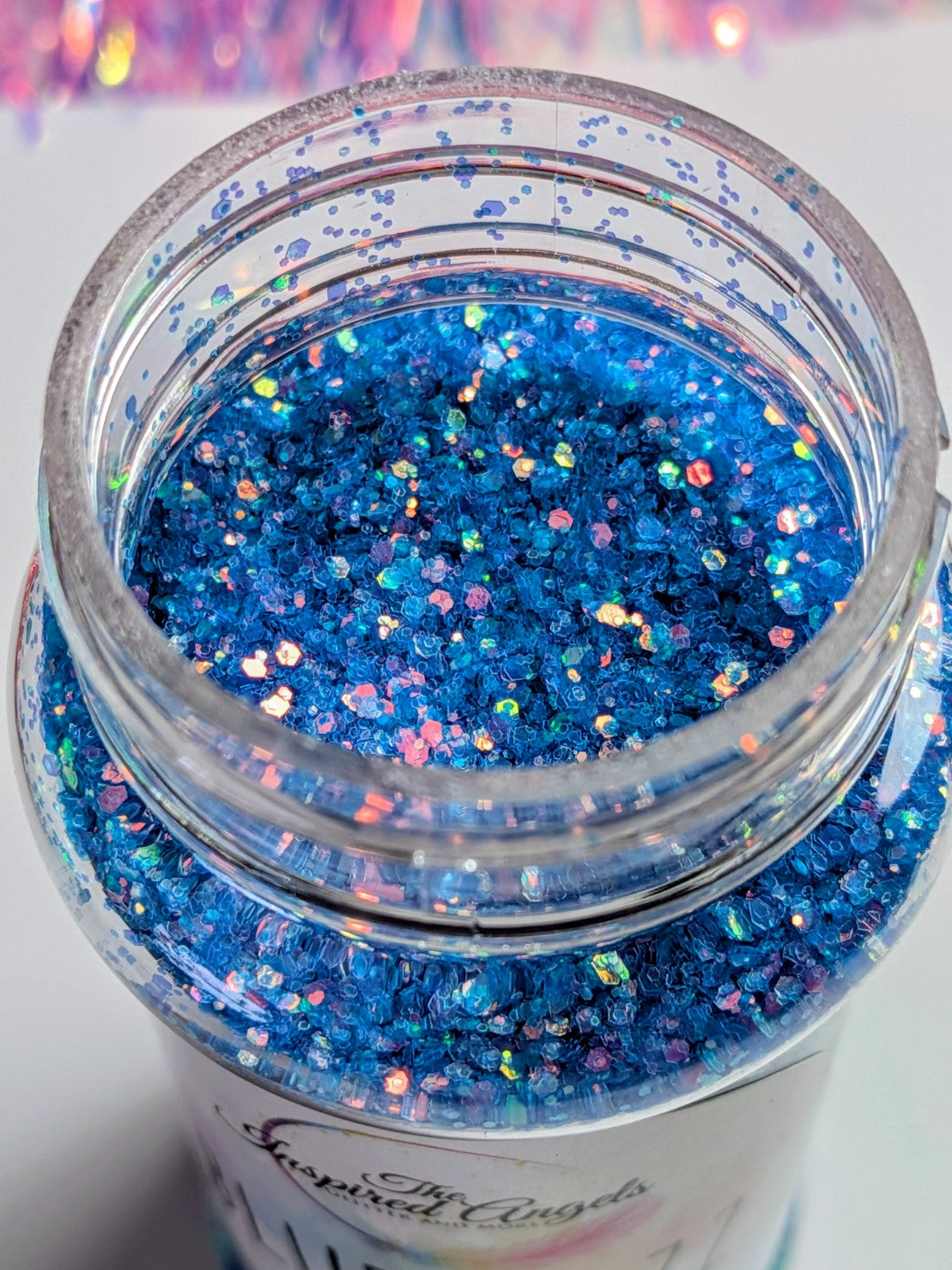 Blue Razz Fine Holographic Glitter – Bright Blue Glitter | 2 oz Premium Glitter for Tumblers, Resin & Crafts