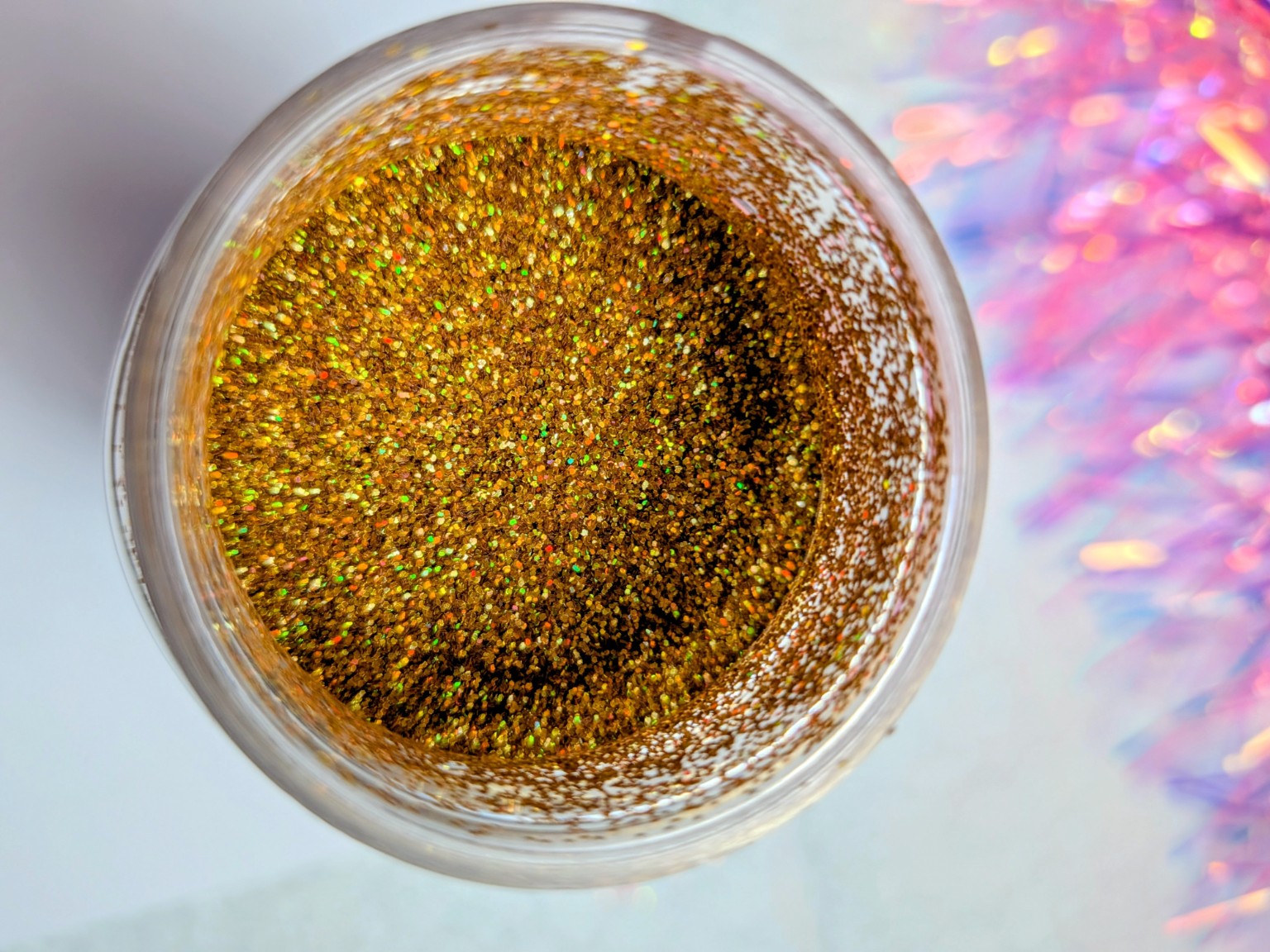 Flashy Fine Holographic Gold Glitter – Premium Gold Craft Glitter | 2 oz for Tumblers, Resin & DIY