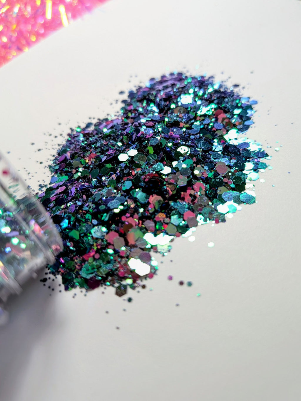 Magic Carpet Ride Color Shift Chunky Glitter Mix – Iridescent Black Glitter | 2 oz Premium Glitter for Tumblers, Resin & Crafts