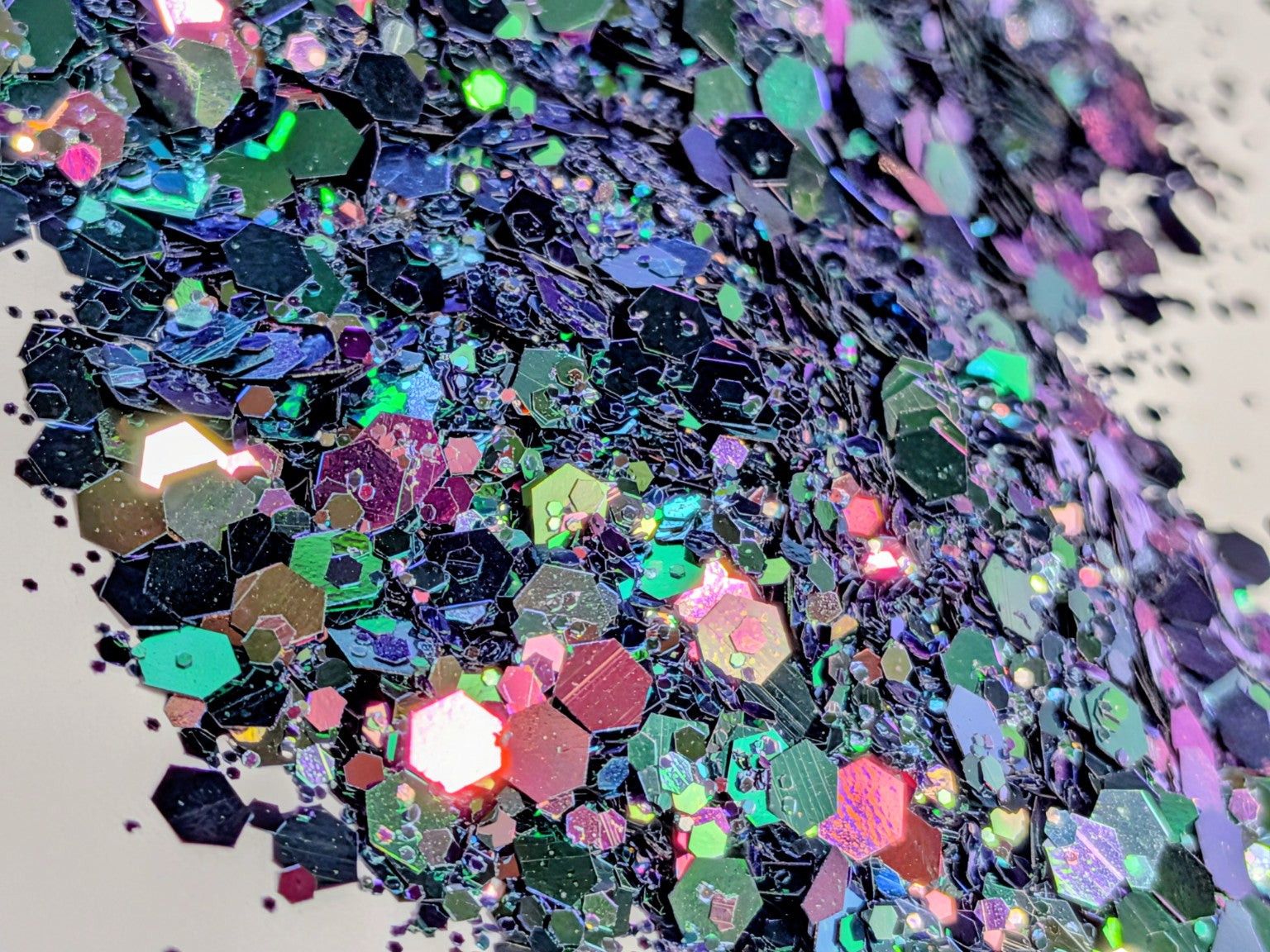 Magic Carpet Ride Color Shift Chunky Glitter Mix – Iridescent Black Glitter | 2 oz Premium Glitter for Tumblers, Resin & Crafts